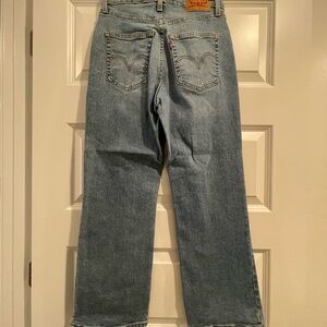 Levi's high waisted crop flare jeans